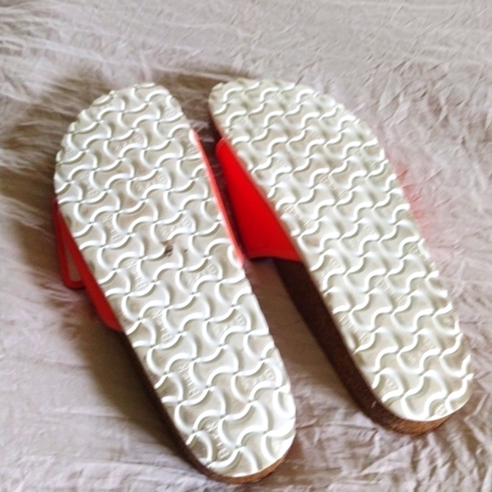 Ladies Designer Shoes by Birkenstock Tema Coral Slides - Picture 8 of 10